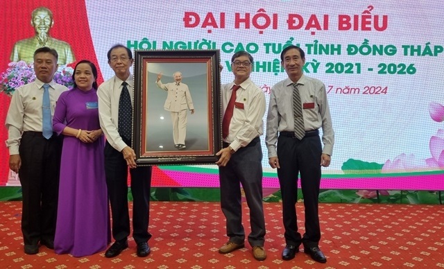 Đại hội Hội NCT tỉnh Đồng Tháp lần thứ V, nhiệm kỳ 2021-2026 thành công tốt đẹp
